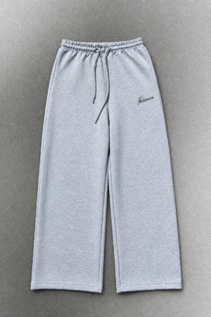 Grey Wide-Leg Sweatpants