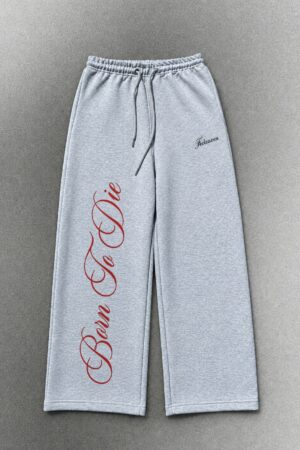 Grey Wide-Leg Sweatpants