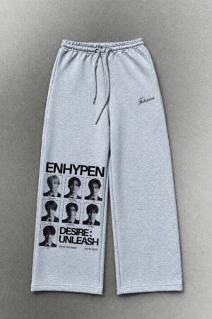 Grey Wide-Leg Sweatpants