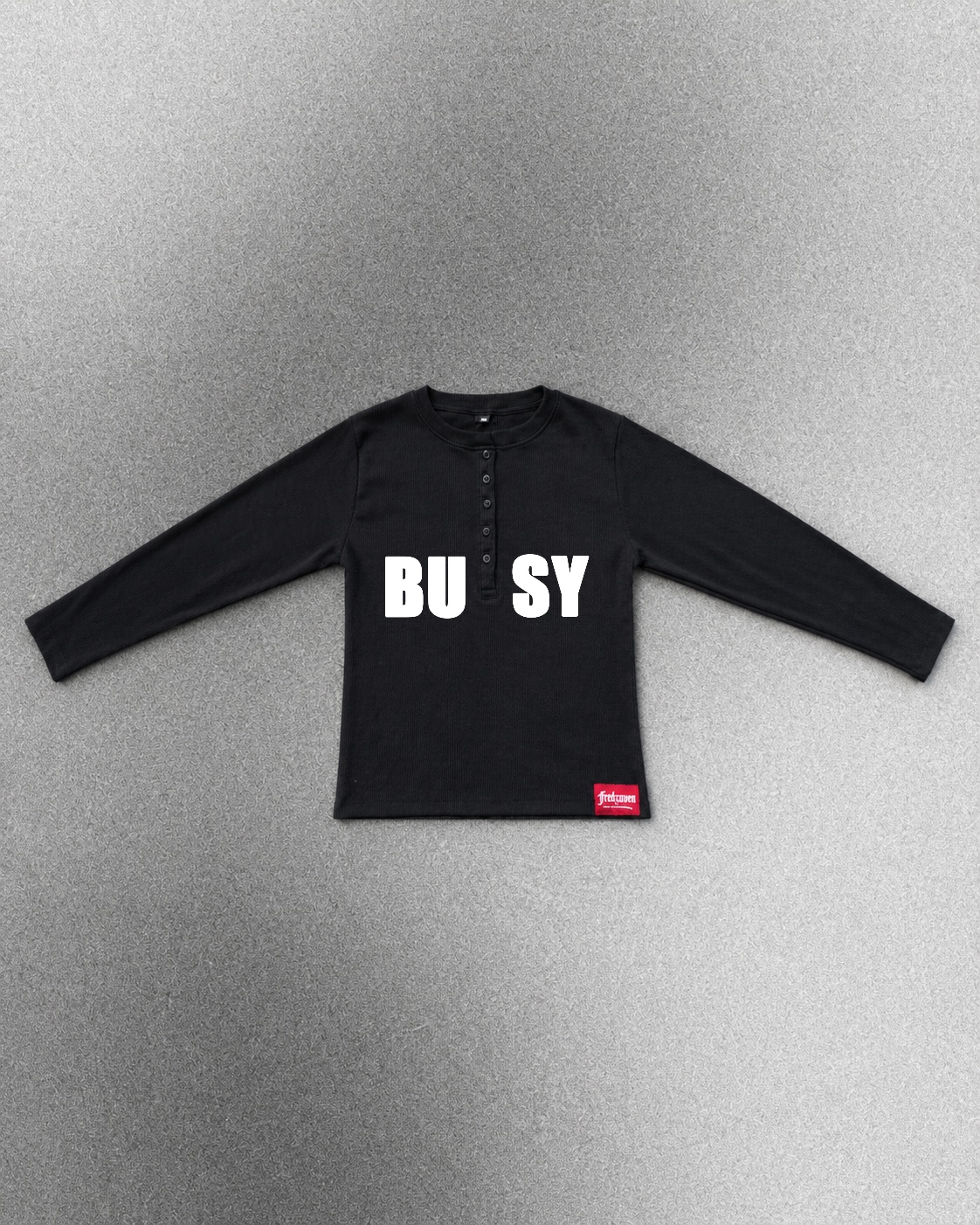 BUSY Ribbed Henley